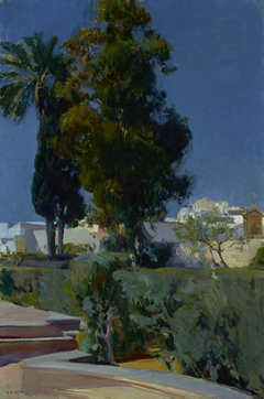 Corner of the Garden, Alcazar, Sevilla by Joaquin Sorolla y Bastida