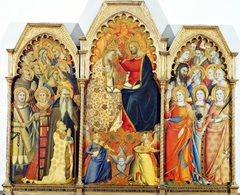 Coronation of the Virgin (triptych) by Giovanni del Biondo