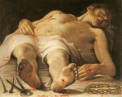 Corpse of Christ by Annibale Carracci