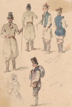 Costume Study by Friedrich Carl von Scheidlin