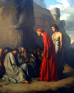 Dante in Hell by Hippolyte Flandrin