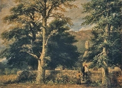 David Cox - The Church at Bettws-Y-Coed - ABDAG003350 by David Cox