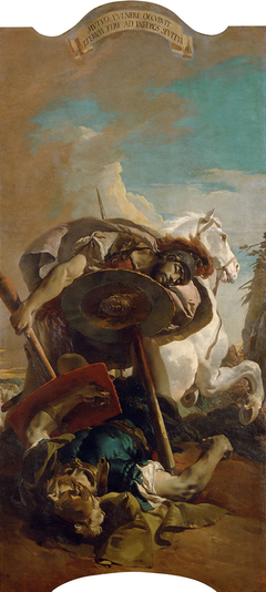 Death of Consul L. J. Brutus in a duel with Aruns by Giovanni Battista Tiepolo