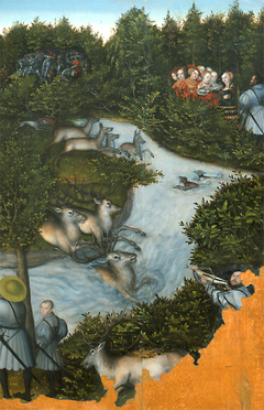 Deer Hunt by Lucas Cranach the Elder