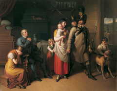 Der Abschied des Landwehrmannes by Johann Peter Krafft