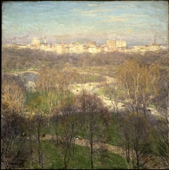 Early Spring Afternoon: Central Park by Willard Metcalf