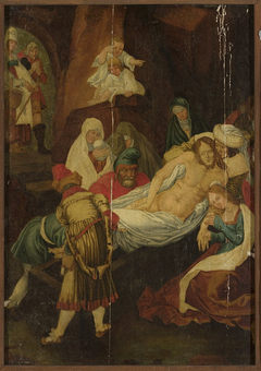 Entombment of Christ (Matthew 27:59–61; Mark 15:46–47; Luke 23:53–56; John 19:38–42) by Hendrik Goltzius