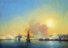 Entrance to the Sevastopol Bay. by Ivan Aivazovsky