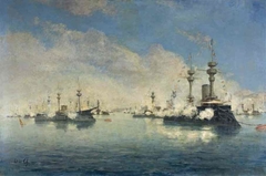 Escadre à Toulon, 14 juillet 1892 by Octave de Champeaux