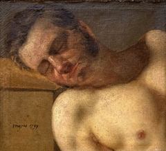 Etude de tête et torse d'homme by Jean-Auguste-Dominique Ingres