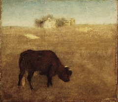 Evening Glow, The Old Red Cow by Albert Pinkham Ryder