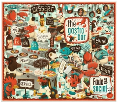 Fade Street Social Menu Cover by Steve Simpson