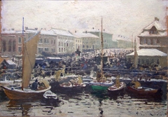 Fischmarket in Bergen by Fredrik Kolstø