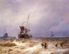 Fishing Scenes by Hermann Ottomar Herzog