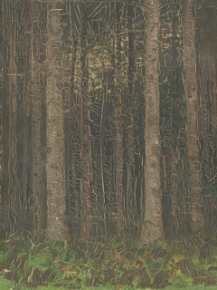 Forest Interior by László Mednyánszky