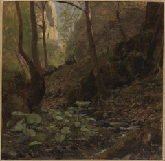 Forest Study by Hans Gude