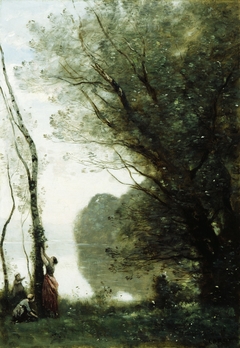 Gathering Fruit at Mortefontaine by Jean-Baptiste-Camille Corot