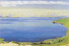 Genfersee von Chexbres aus by Ferdinand Hodler