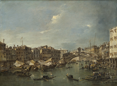 Grand Canal with the Rialto Bridge, Venice by Francesco Guardi