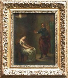 Hamlet et Ophélie by Eugène Delacroix