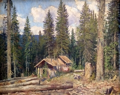 Hut in the Forest by Ivan Shishkin