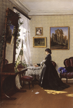 In front of the mirror by Ivan Shishkin