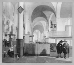 Interior of the Oude Kerk in Amsterdam by Emanuel de Witte