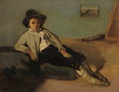 Italian Peasant Boy by Jean-Baptiste-Camille Corot