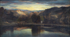 Jésus sur le lac de Génézareth by Alexandre-Gabriel Decamps