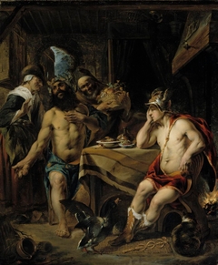 Jupiter and Mercury visiting Filemon and Baucis by Jan van Noordt