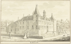 Kasteel Lockhorst of Oud-Teylingen bij Warmond by Aert Schouman