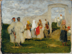 Kirchgang in Lundenburg by Franz Rumpler