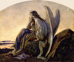 L'Ange du soir veillant sur une ville by Alexandre Cabanel