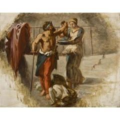 La décollation de Saint Jean Baptiste by Eugène Delacroix