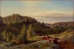 Landscape from Kuru in Evening Light by Werner Holmberg