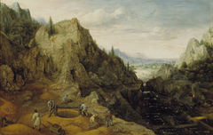 Landscape with Ironworks by Lucas van Valckenborch