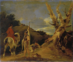 Landscape with Soldier by Sir Peter Francis Bourgeoi