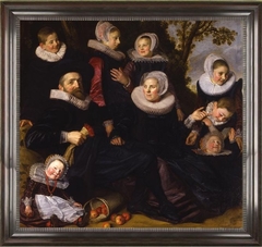 Left half of Gijsbert Claesz. van Campen family portrait by Frans Hals