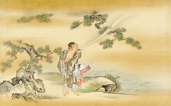 Li Dieguai by a Pine Tree by Kanō Tansetsu