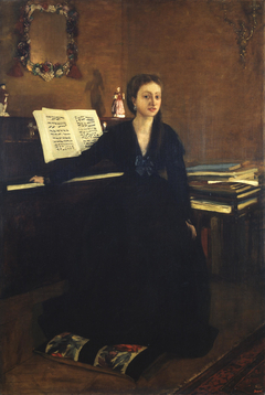 Madame Camus at the Piano by Edgar Degas