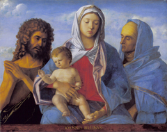 Madonna and Child with Saints John the Baptist and Elizabeth by Giovanni Bellini