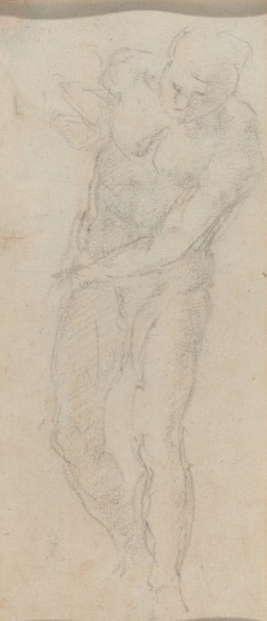 Male Nude [verso] by Michelangelo