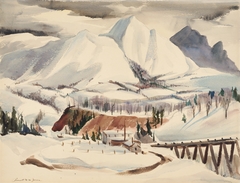 McKinley Park Station in Snow by Prescott Jones