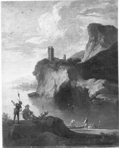 Meeresbucht mit Burgruine by Salvator Rosa