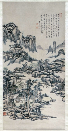 Mountain and River Landscape by Wang Yuanqi