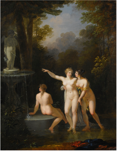 Nymphs Bathing by Jacques-Antoine Vallin