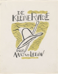 Ontwerp voor boekband van De Kleine Rudolf door Aart van der Leeuw by Leo Gestel