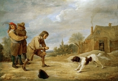 Peasant boy with his dog by David Teniers the Younger