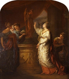 Penelope sacrificing to Minerva for the Safe Return of  her Son, Telemachus by Angelica Kauffman