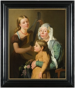 Portrait of a Frisian family by Douwe de Hoop